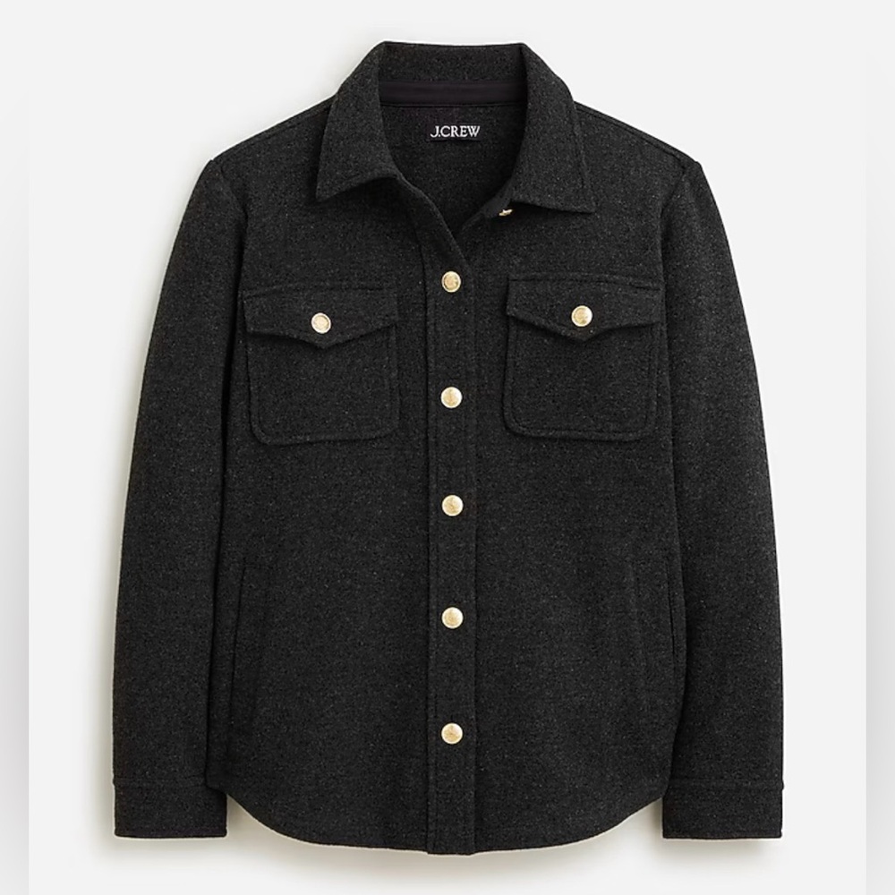 J Crew Wool Blend Shirt Jacket- Size M
